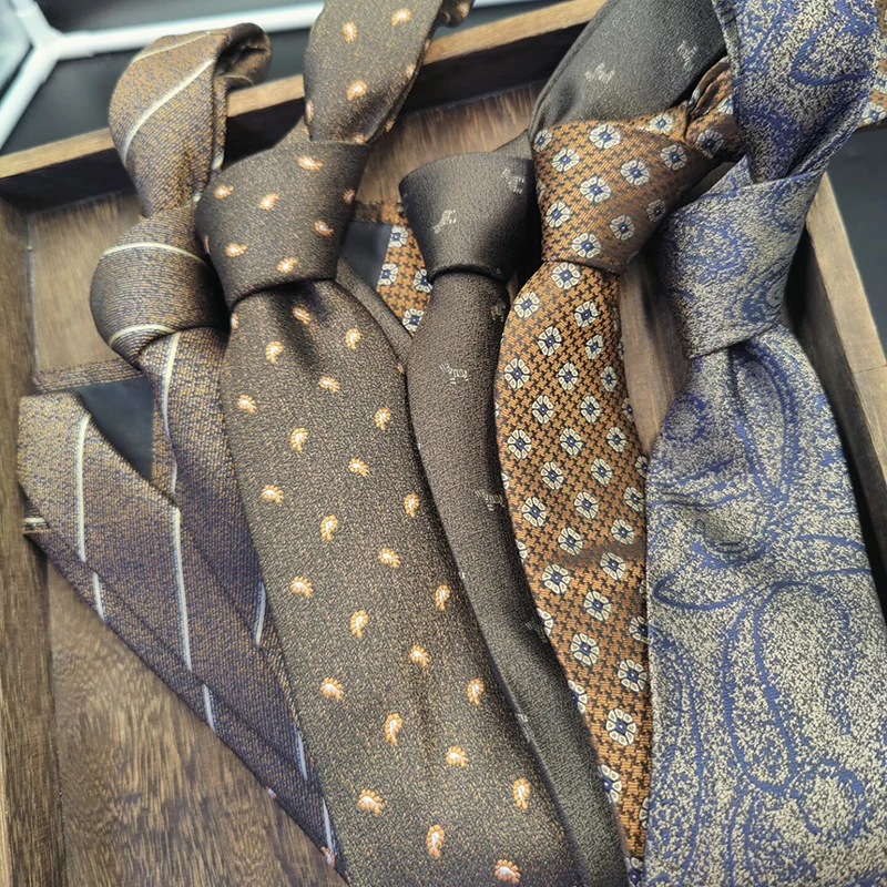 Cravatta Uomo In Microfibra Jacquard Righe Sottili Nero, 145x6 Cm, Elegante E Slim, Per Lavoro E Cerimonie - 3