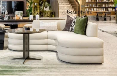 

Hotel Vip Reception Sofa Light Luxury Sales Office Lobby Clothing Store Commercial Office Corner Sofa