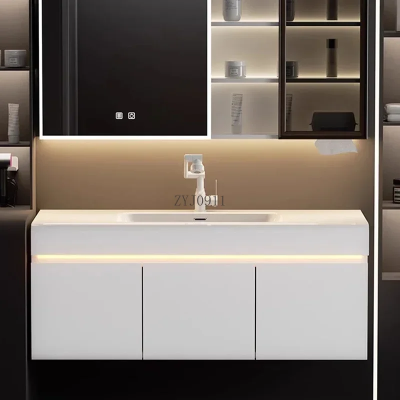 Mirrors Closed Storage Toilet Cabinet Towel Wall Pharmacy Wc Furniture Drawer Luxury Bathroom Space Saving Wooden Sinks Shelf