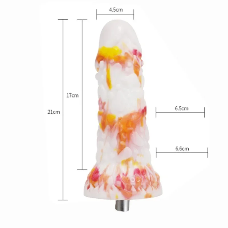 Liquid Silicone Special-shaped Dildos 3XLR Sex Machine Attachments G-spot Stimulate Penis Masturbation Accessories adult toy