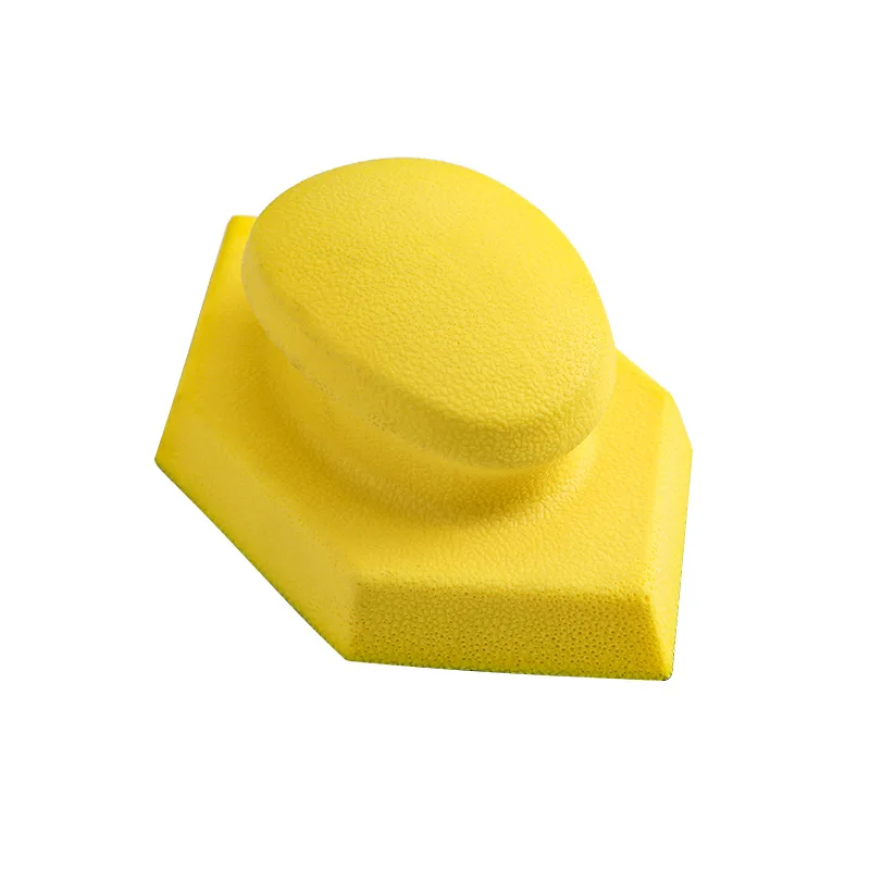 Blok szlifierski gumowy 150x90mm, uchwyt na dyski szlifierskie z pianki PU, ręczny blok szlifierski do polerowania drewna i mebli.