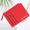 New Mini Women Wallets Free Name Customized Short Card Clips Zipper Coin Pocket Female Purses Credit Card Holder Wallet For Girl 1