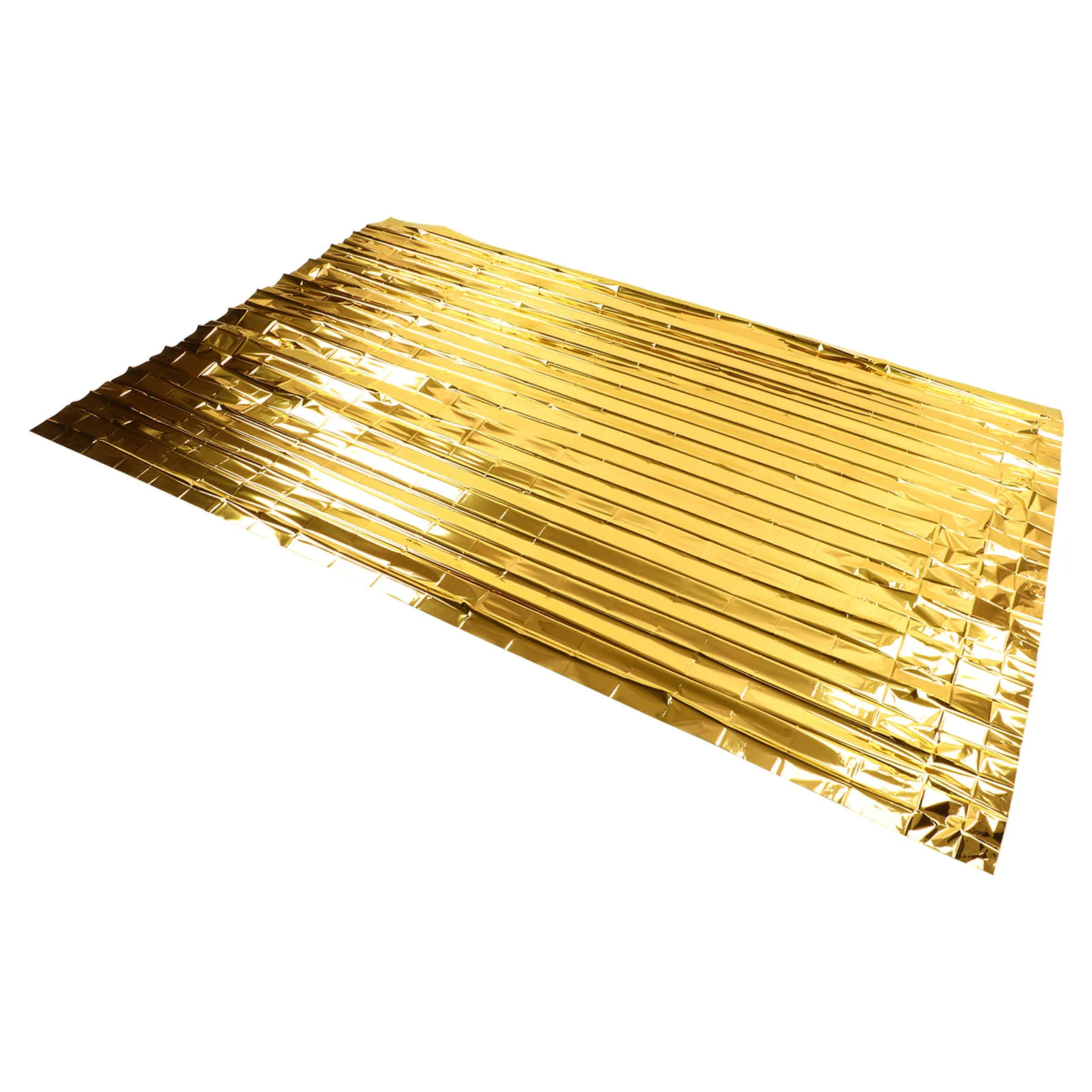 Outdoor Emergency Blanket Reflective Surface Emergency Thermal Blanket Survival Equipment Portable Gold Silver for Field Work
