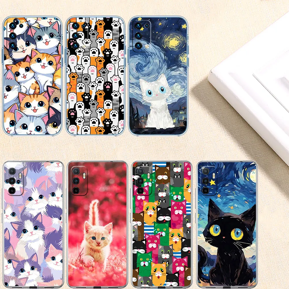 Adorable Cat Kitten Clear Phone Case