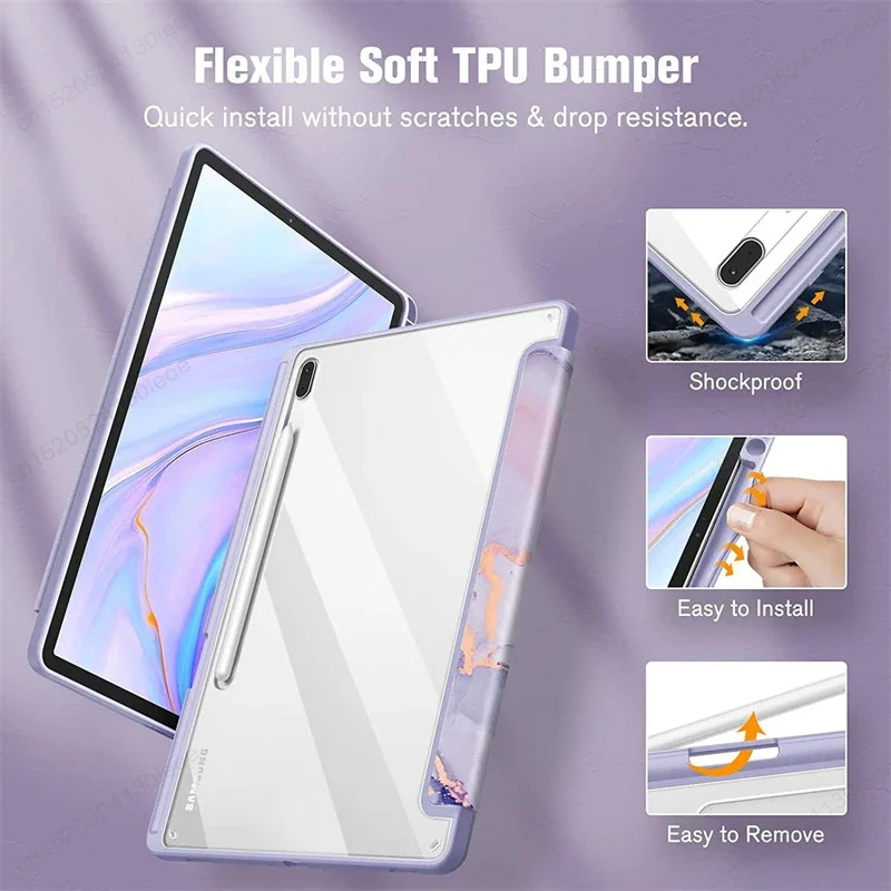 Premium Tablet Cover with Pencil Holder - Enhanced Protection