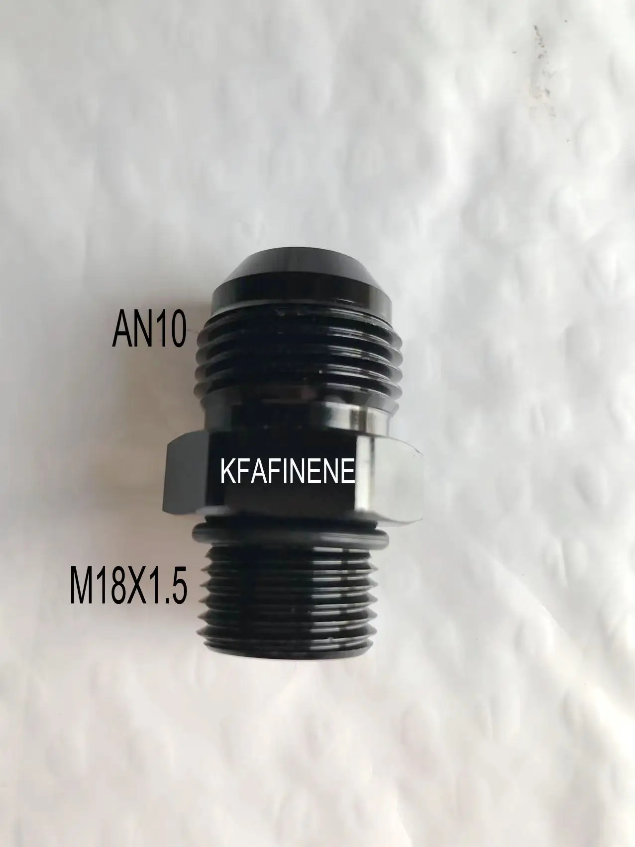 Adaptateur De Raccord AN10 Vers ORB-10 En Aluminium Noir – Pour Systèmes De Refroidissement D’huile (poids : 22 G)