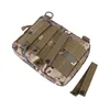 Outdoor Molle Admin Pouch 1000D Tough Nylon EDC Utility Pouches Tools Bag EMT Utility Map Pocket for Hunting CS 3