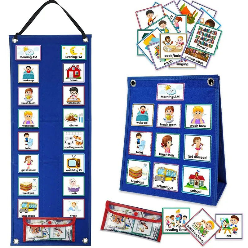 Daily Routine Picture Cards For Children