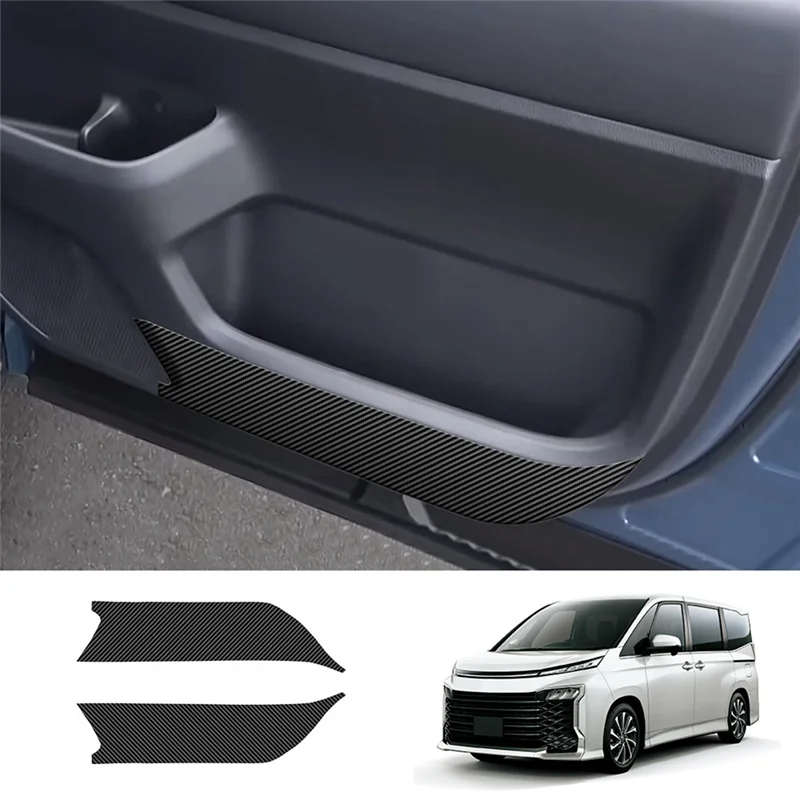 Toyota VOXY/NOAH 90 시리즈 2022 용 Efficientt-Car 앞문 안티 킥 가죽 패드 내부 도어 보호 패드