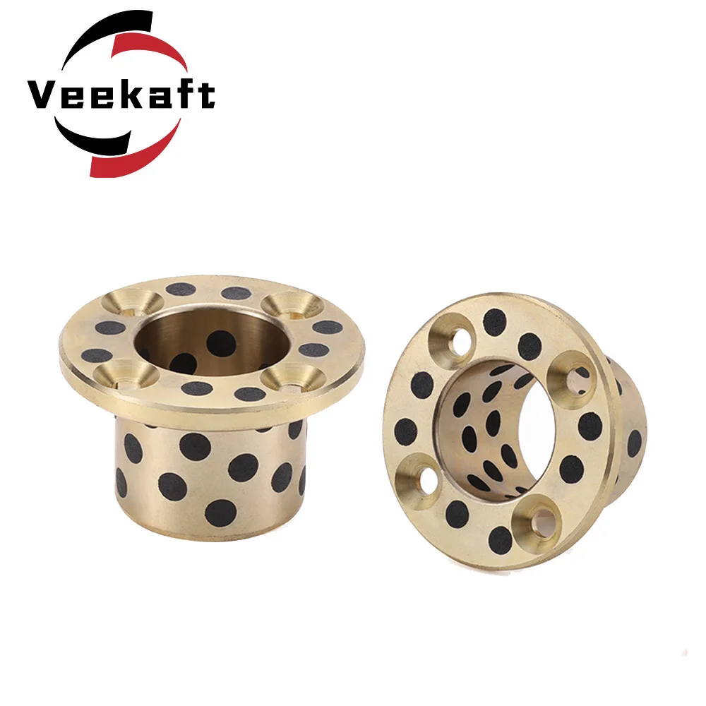 

1pcs MPSZ 20,25mm Inside Diameter Flat Head Bolt Thrust Flanged Brass Impregnated Graphite Oilless Bushing Linear