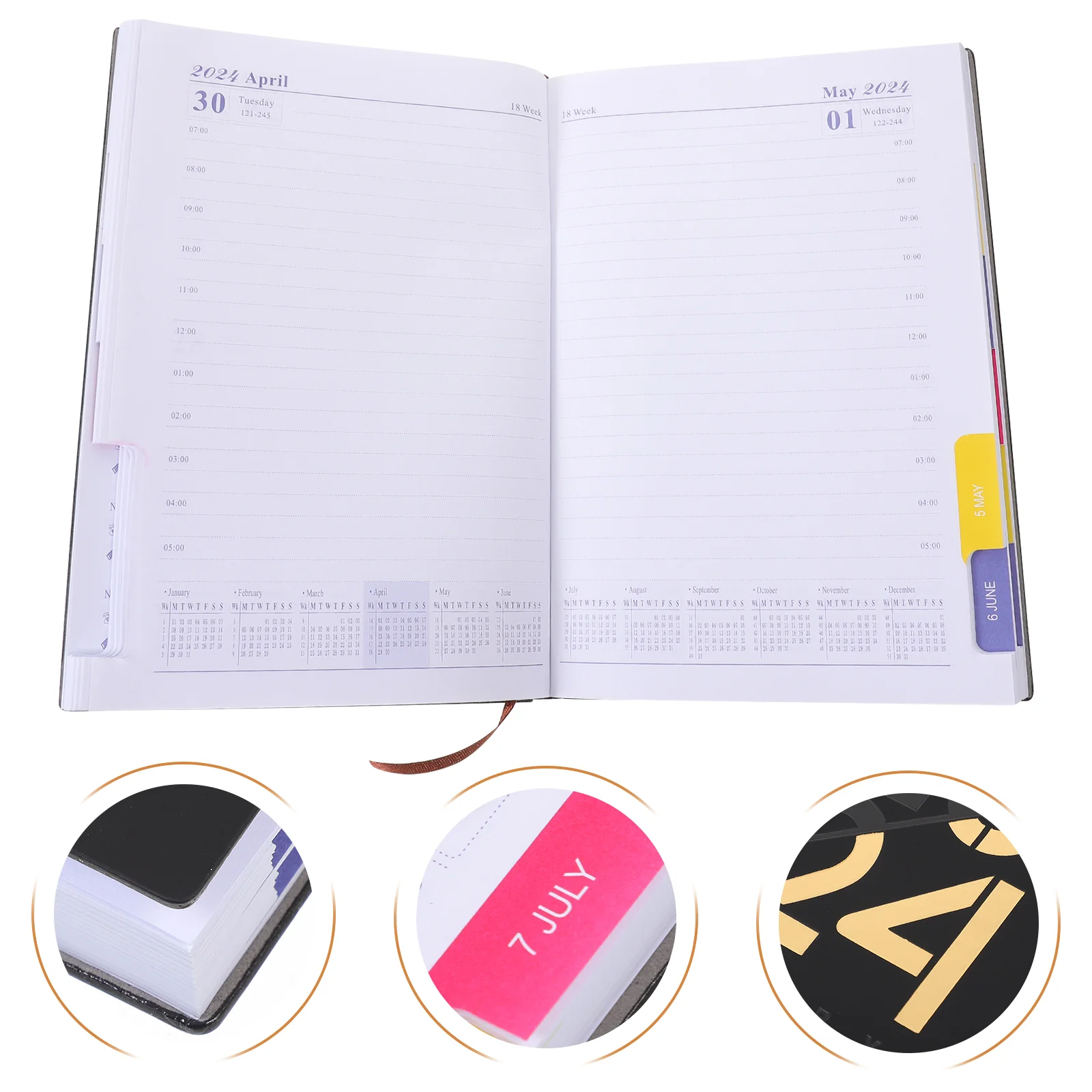 

2024 Daily Planner Page A Day Calendar Appointment Book A4 Weekly Planner To Do List Notepad Schedule Calendars Writing