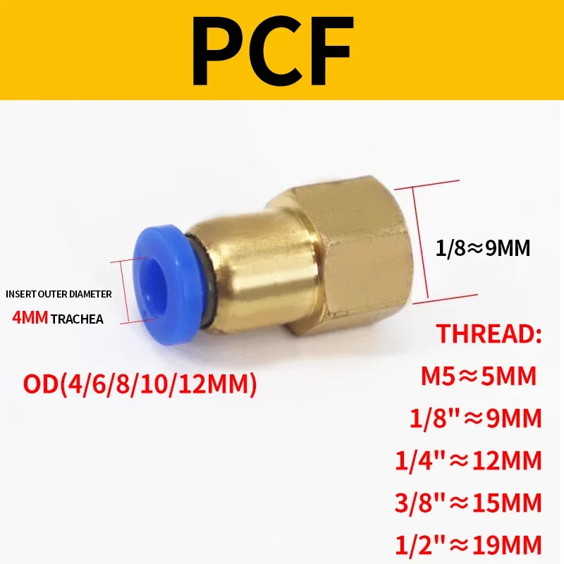 Pneumatic Air Pipe and Hose Fittings 20/50Pcs