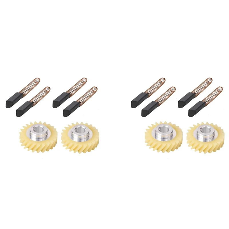 

Щетка двигателя 4X W10112253 9706416 W10380496 4162897, миксер С червячным приводом для подставки для кухни и 4 пары щеток