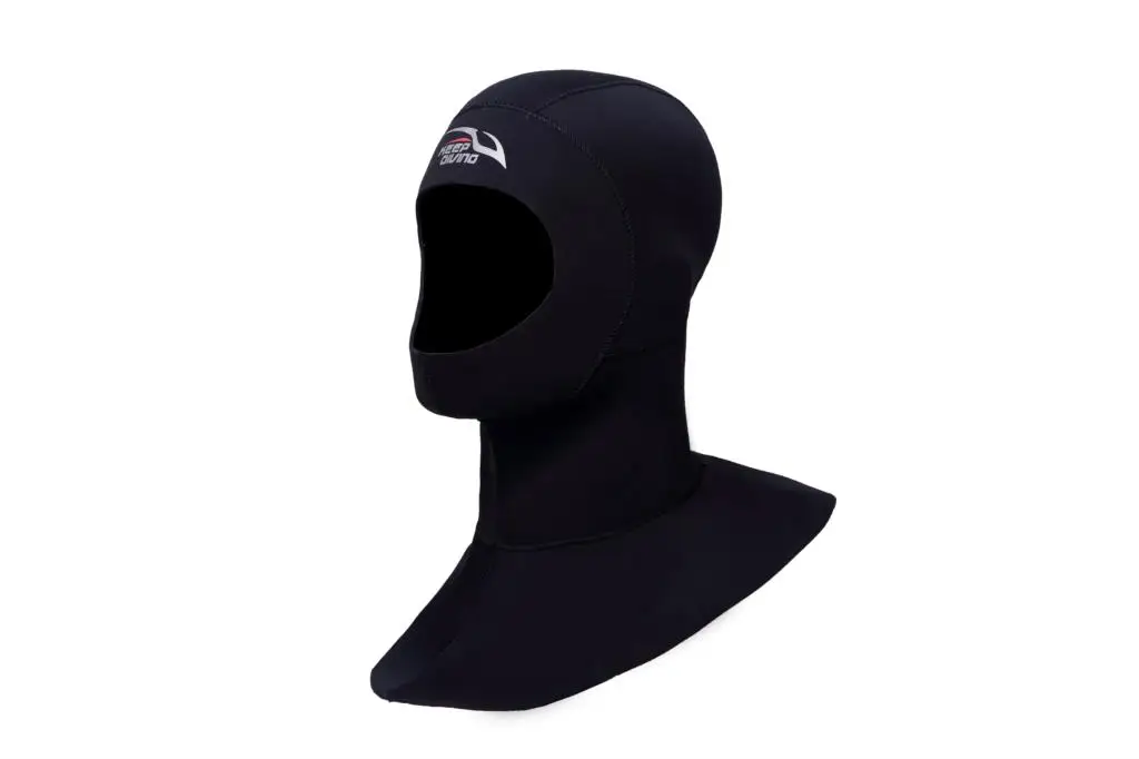 3mm Neoprene Scuba Diving Hood With Shoulder Snorkeling Equipment Hat Cap Winter Swim Warm Wetsuit Spearfishing 4