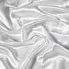 Pure White Satin Frosted Bedsheet, Silk-Like Bedroom Bedspread, Bedding,Fitted Sheet(Excluding Pillowcases)1 Piece 4