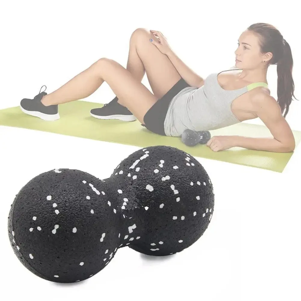 Yoga Massage Roller Ball Peanut Double Lacrosse Spiky Fasciitis Balls Back Ball For Plantar Relief Mobility Myofascial Pain massage ball