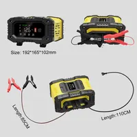 FOXSUR 20A/10A Car Motorcycle Battery Charger 12V/24V Smart Charger Lithium AGM GEL Lead-Acid LiFePO4 Battery Chargers - Image 4