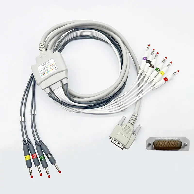 

Zoncare 10 свинцовый EKG кабель с бананом 4,0 26pin