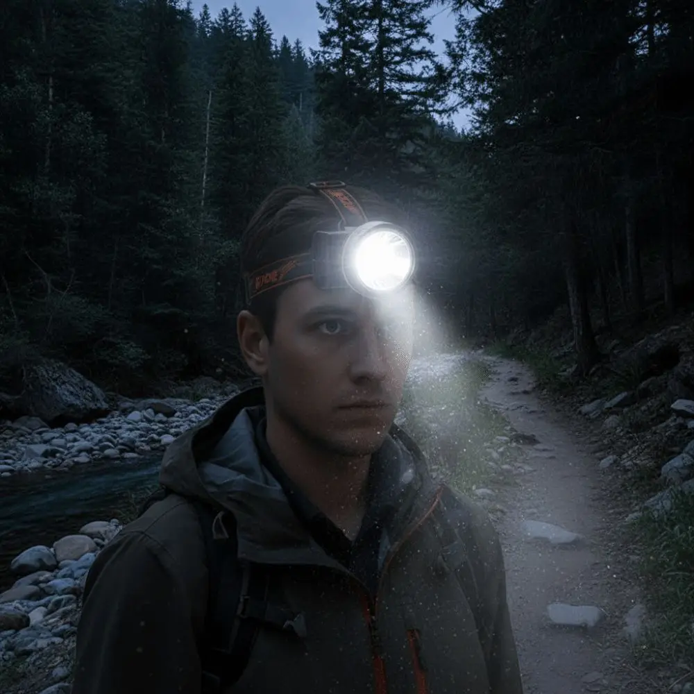 Portable Ultra Bright LED Headlights High Power Wearable Fishing Head Lamp Waterproof Head-mounted Camping Light Outdoor