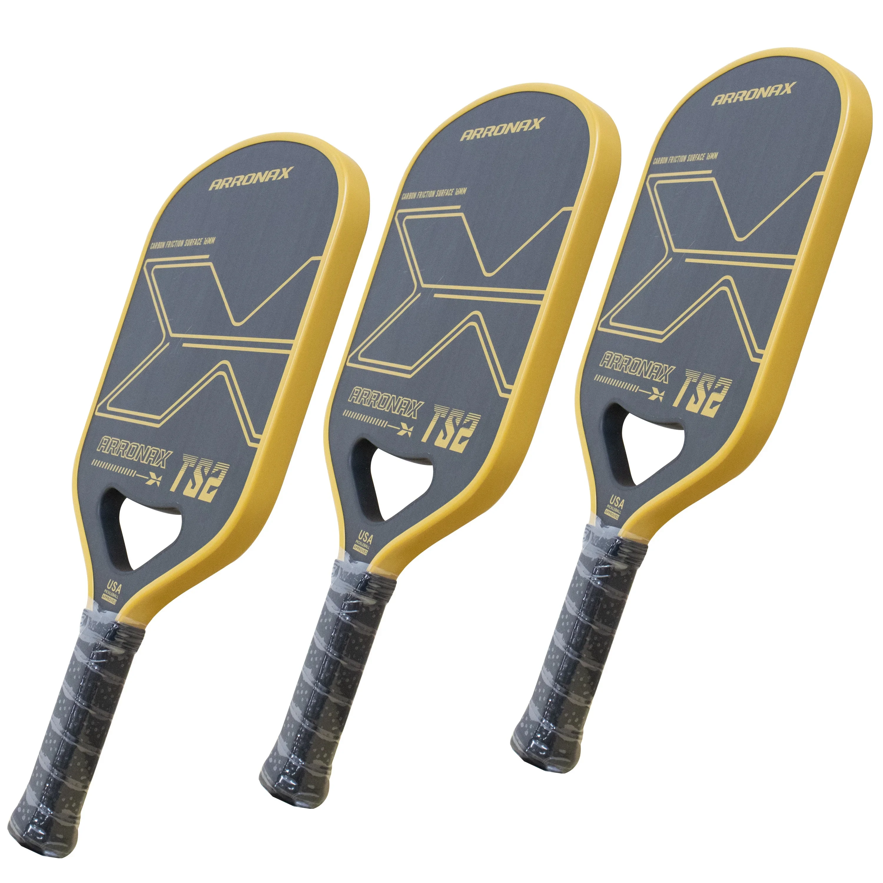 Paddle Pickleball In Fibra Di Carbonio, Superficie Di Attrito In Carbonio Per Spin Usapa, Racchetta Pro Pickleball Conforme