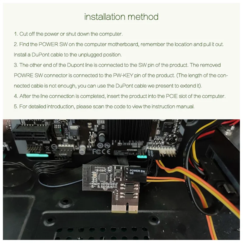 

Computer Remote Switch Wifi Smart PC Start Starting Up Card Startup Card Work with Sinilink Smart Home for Arduino, A
