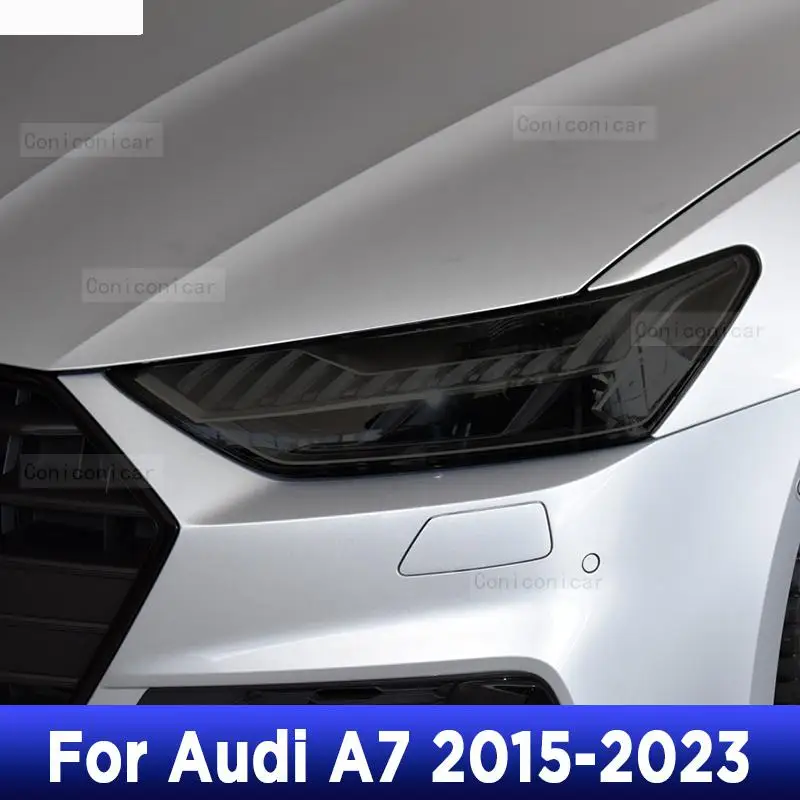 Car Headlight Tint Anti-Scratch Smoked Black Cover Protective Film TPU  Stickers For Audi A7 2015-2023 Repair Accessories - AliExpress