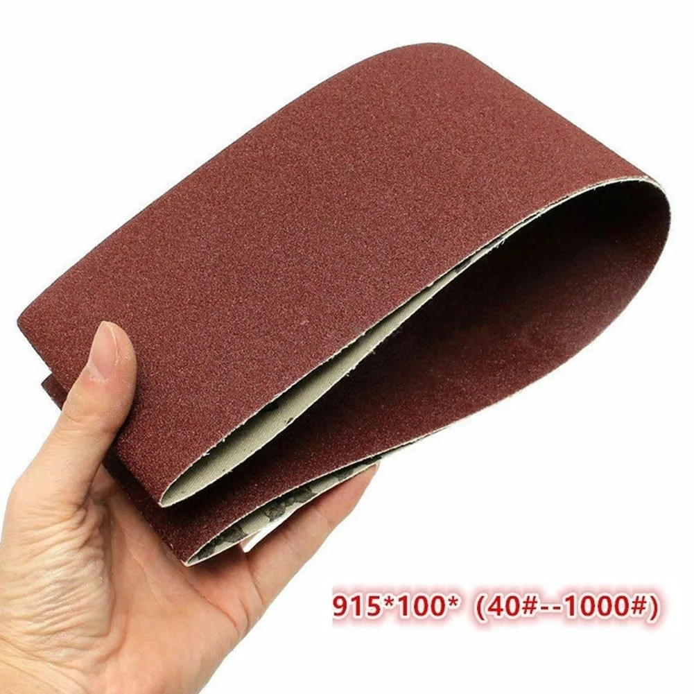 

100X915mm Sanding Belts Belt Sander Sandpaper For Belt Sander Polishing Machine Abrasive Tools 100-1000 Grit