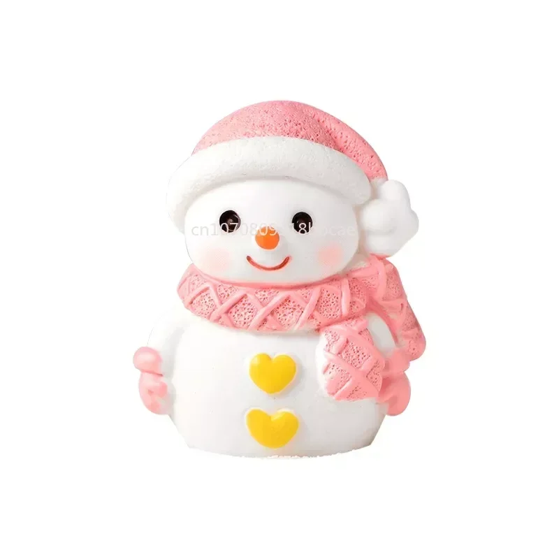 Lot De 4 Mini Ornements De Noël Holiday Time : Pingouin, Bonhomme Neige, Père Noël, Chouette