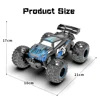 JJRC Q105 1:18 High Speed Remote Control Car 2.4Ghz Double Motors Drive Climbing RC Off Road Drift Vehicle Cars LED Light Toy 3
