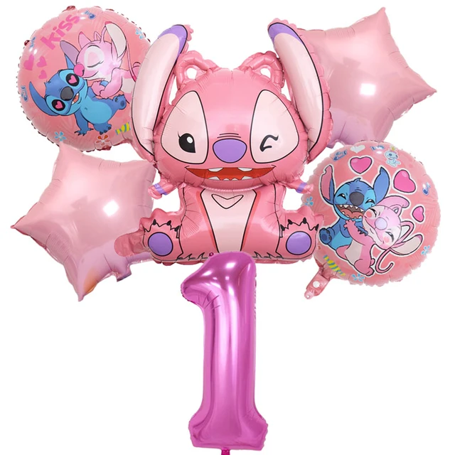 1 ensemble de ballons Disney Lilo & Stitch pour anniversaire, décorations à  thème pour fête prénatale garçon fille, jouets cadeaux pour enfants -  AliExpress