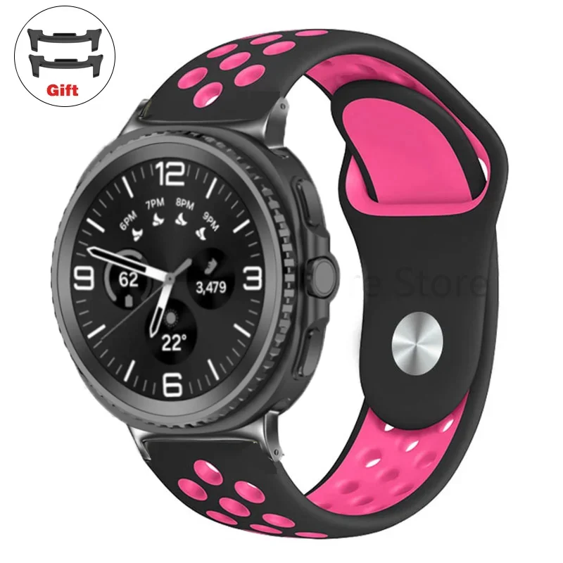 Adjustable Silicone Sport Strap for Smartwatch - Classic Watchband Accessory