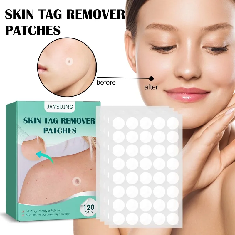 

120Pcs Skin Tag Remover Patch Wart Treatment Stickers Treatments Hydrocolloid Gel Acne Warts Invisible Skin Care