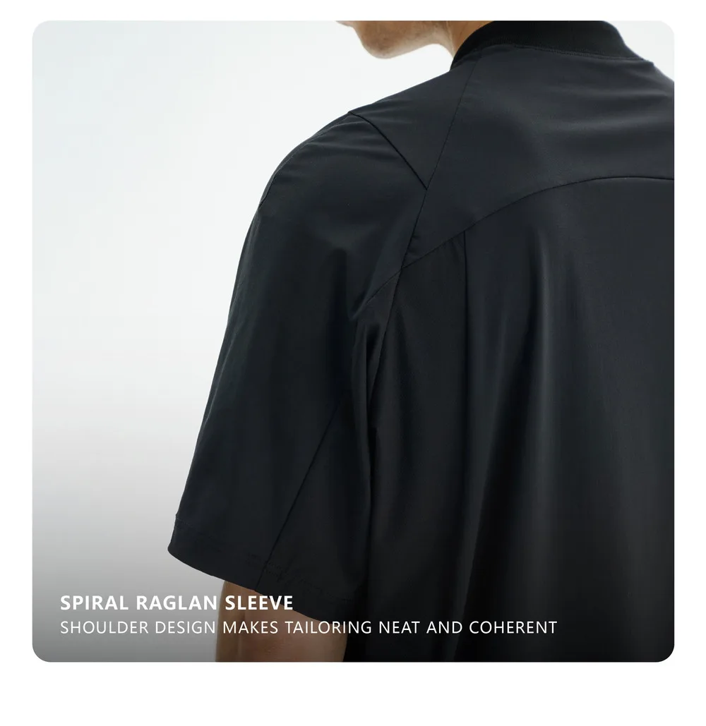 Reindee Lusion 24ss Quick drying ice feel material t-shirt side pockets elastic uv proterction fabric techwear gorpcore