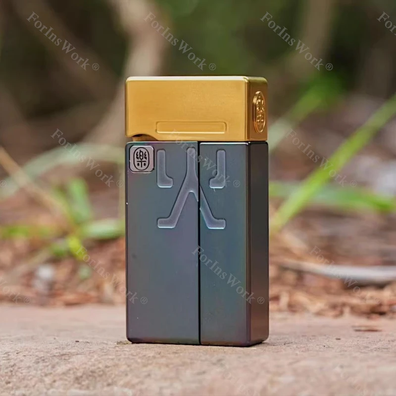 YOLO STUDIO NO FIRE Push Slider Stainless Steel Engraving Stress