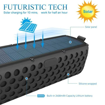 Soleeanre Waterproof Solar Bluetooth Speakers 1
