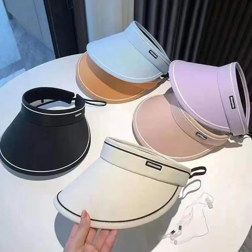 Sun Hats for Women Wide Brim Adjustable UV Protection Ice-Feeling Summer Hat with Fold-Up Brim Outdoors Cycling Riding Visor Cap 6