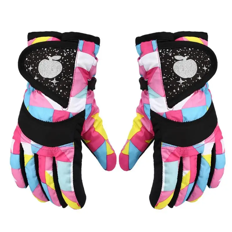 

Kids Winter Gloves Thicken Kids Gloves Winter Waterproof Warm Kids Gloves Durable Winter Gloves For Kids Girls Boys
