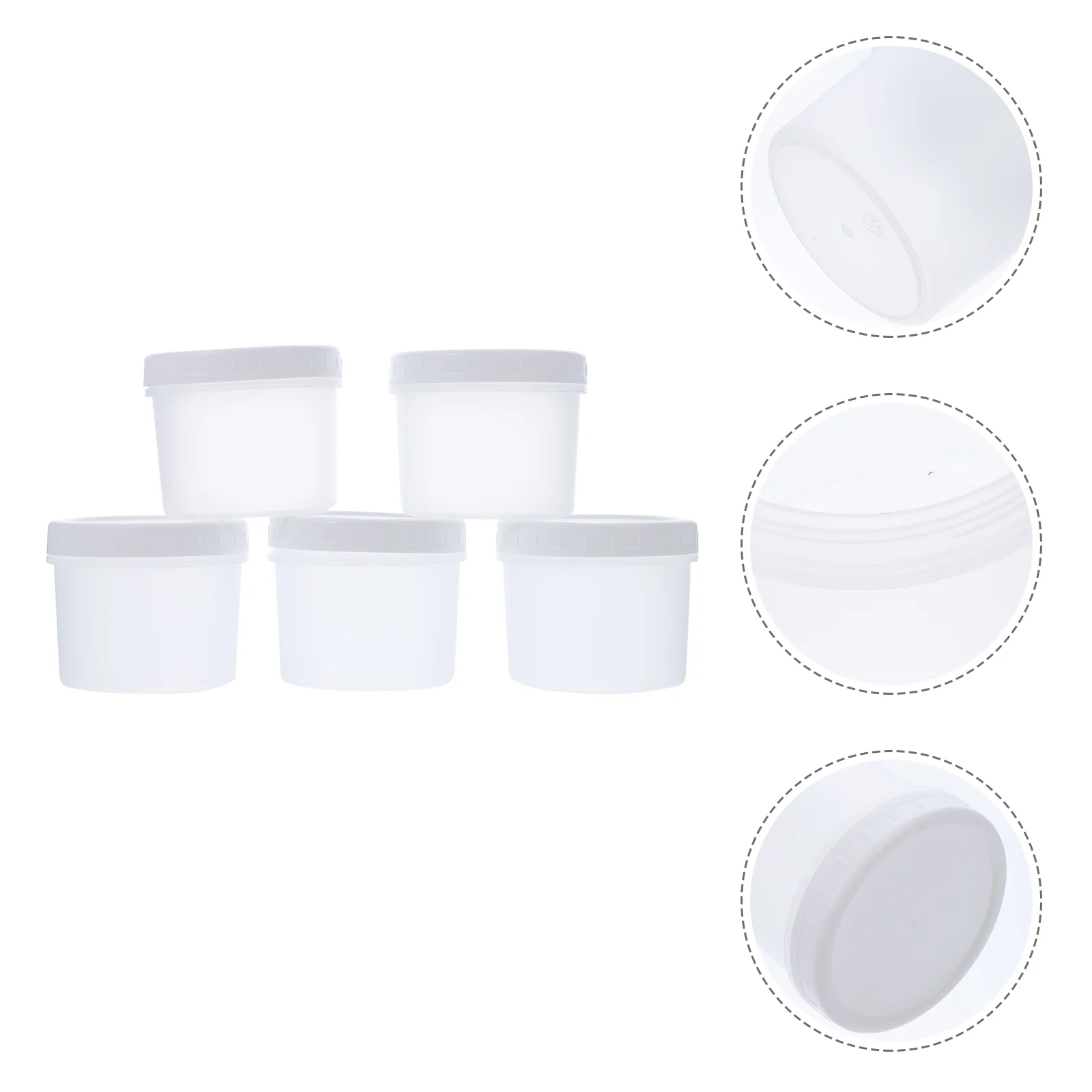 

Ice Cream Jars Storage Containers Dessert Box Yogurt Cup with Lid