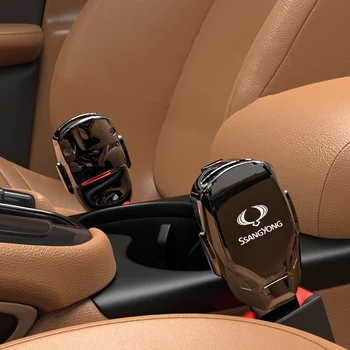 Auto Cintura di Sicurezza Estensione Spina Fibbia Cintura di Sicurezza Clip di Estensione Regolabile Per SsangYong Actyon Korando Kyron Musso Rexton Tivoli