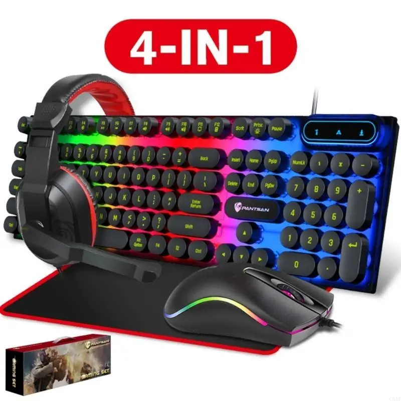 C5AE Mechanical Keyboard Mouse Pad Gaming Headset Led Backlight_voghion.com