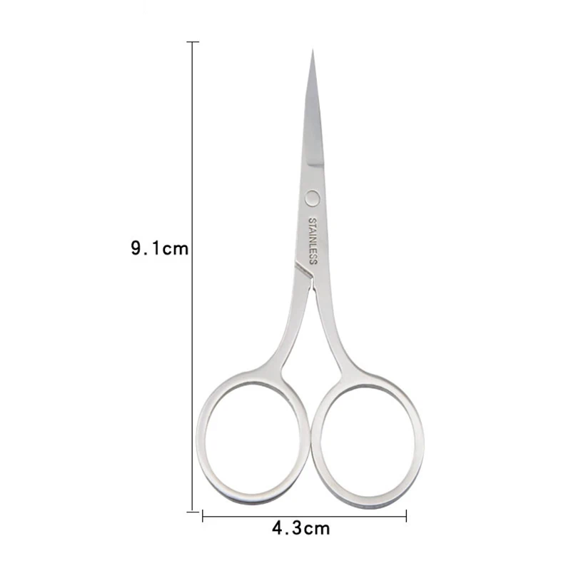 Stainless Steel Scissors Eyebrow Makeup Eyelash Trimmer Facial Hair Remover Manicure Nose Hair Tool Beauty Mini