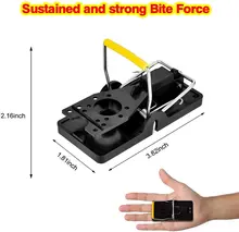 

2PCS High Quality Reusable Rat Catching Mice Mouse Traps Mousetrap Bait Snap Spring Rodent Catcher Pest Control Cleaner Supplies