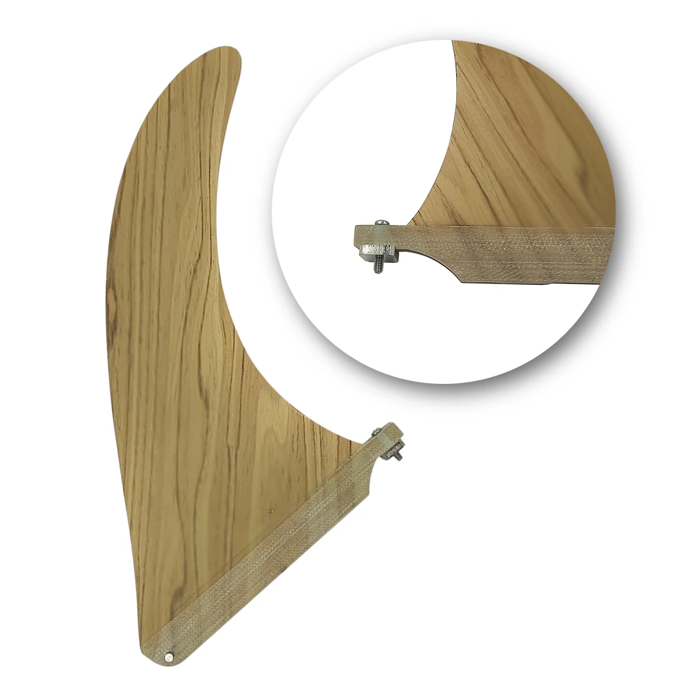 Sup Fin 9inch Longboard Keel Bamboo Fiberglass Long Board Keel For Sup Central Fin Surfing Quilha Sup Keels