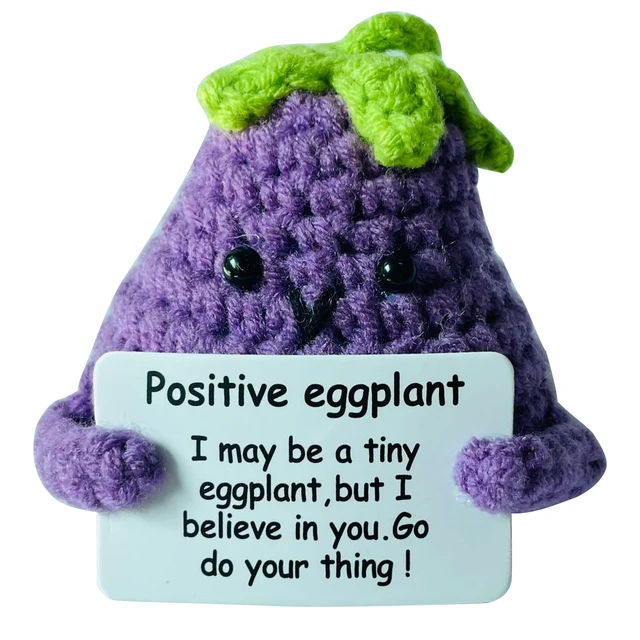 Emotional Support Potato Inspiring Potato Handmade Potato Plush with  Inspiring Card Funny Crochet Plushies Cute Crocheted Stuff - AliExpress
