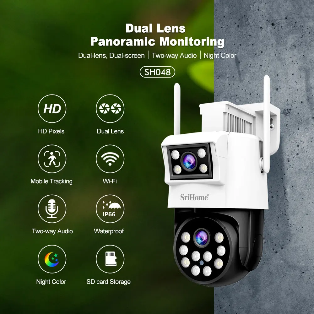 SriHome IP CAMERA 新バージョンアップ Srihome 5.0MP 20X Optical Zoom IP Camera 2.4G/5G Wifi