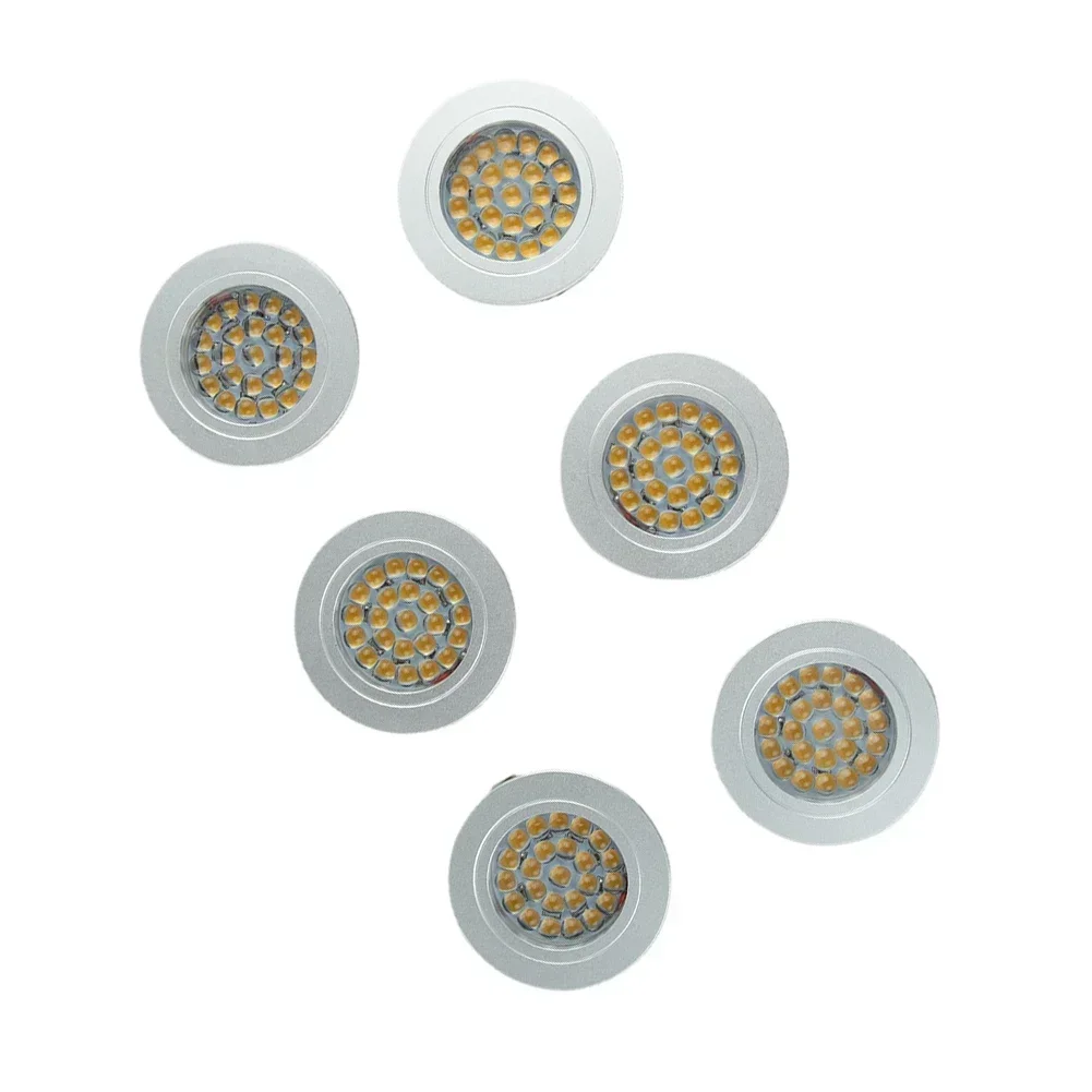 4-Pack 12V LED Spot Downlights With Touch Dimmer - For Caravan, Motorhome, Boat, Cool White