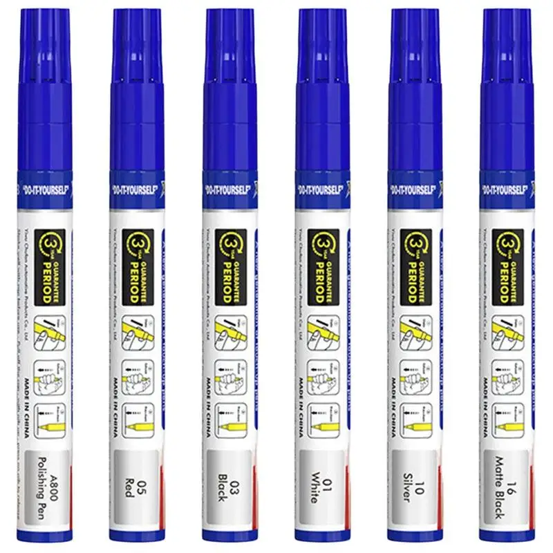 

Car Paint Pens For Scratches Automotive Touchup Paint Pen Scratch Remover Genuine Color Code Universal AutomotivePen For Vehicle