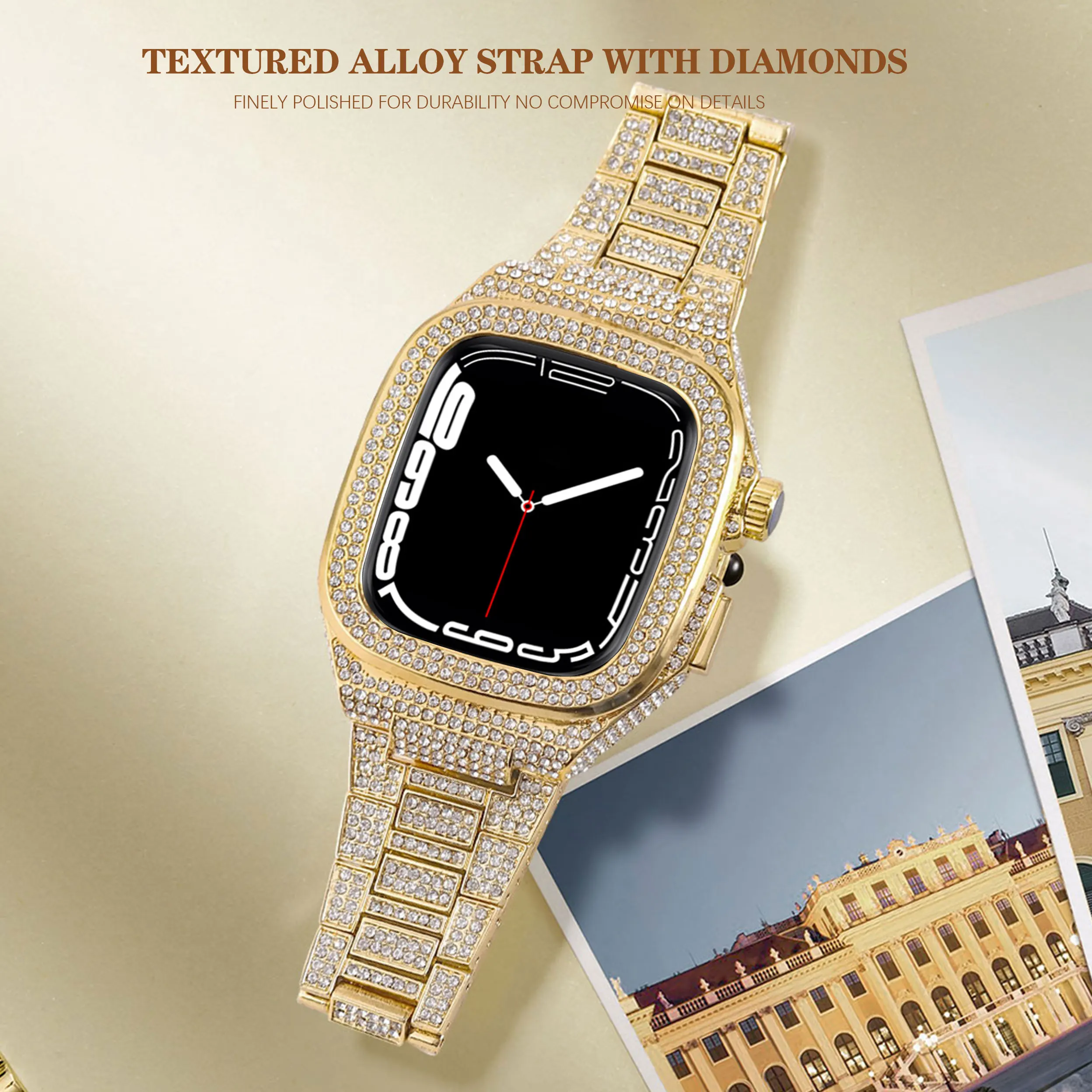 Iced out apple watch 44mm new arrivals