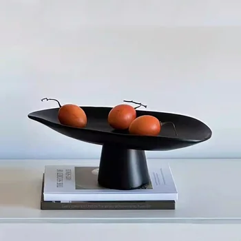 Desktop Storage Container Geometric Fruit Bowl Tray Desktop Storage Container Resin Handicraft Home Decoration Accessories