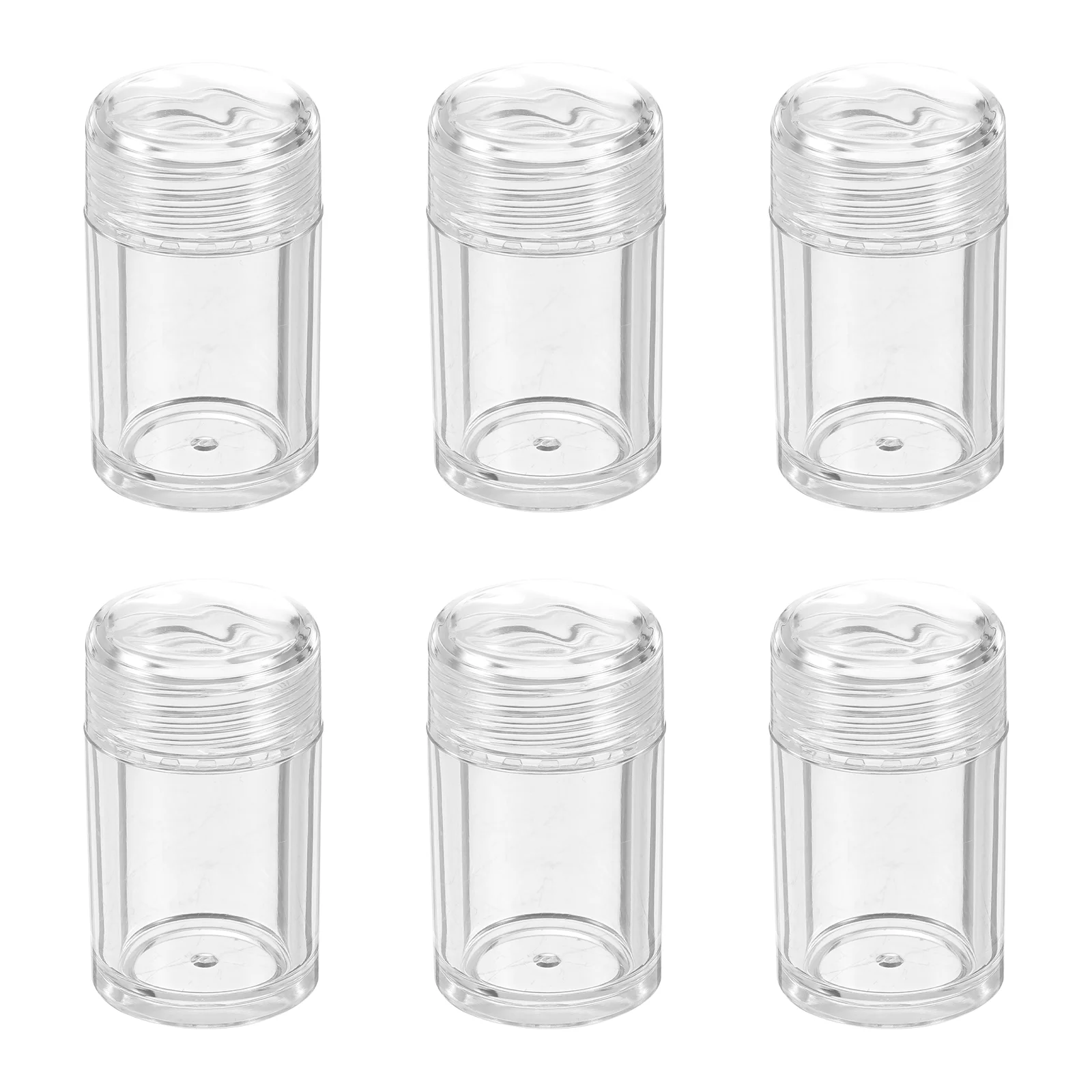 

6 Pcs Bulk Loose Powder Bottle Travel Small Lotion Containers Glitter Plastic Empty